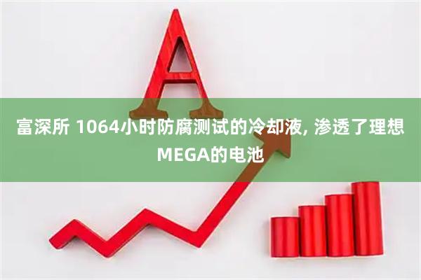 富深所 1064小时防腐测试的冷却液, 渗透了理想MEGA的电池