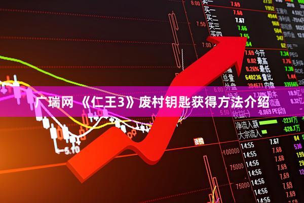 广瑞网 《仁王3》废村钥匙获得方法介绍